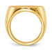 Round Signet Ring in Gold - Extra Large