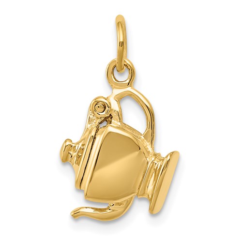 Teapot Charm in Gold