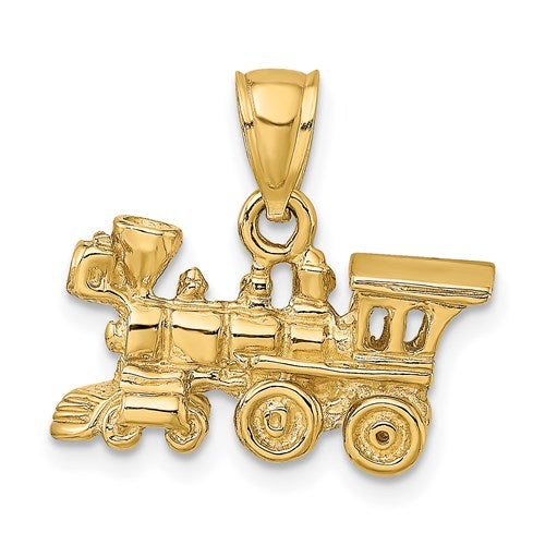 Train Charm in Gold