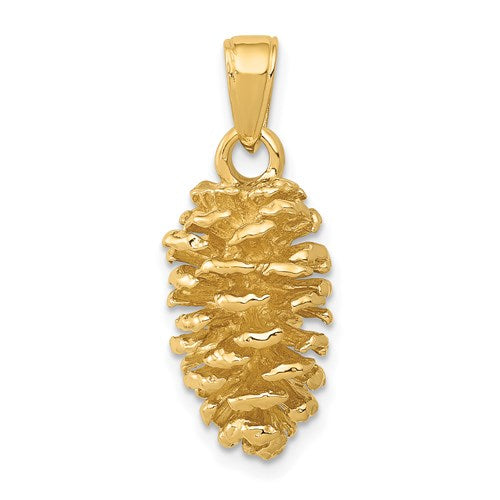 Pinecone Charm in Gold