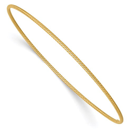 Textured Slip-on Bangle in Gold