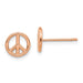 Gold Peace Sign Earrings