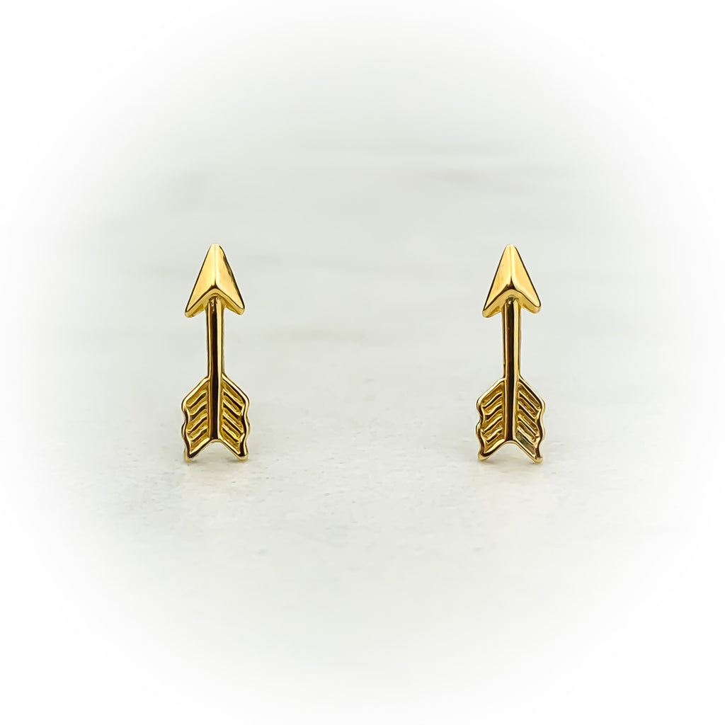 Gold Arrow Earrings