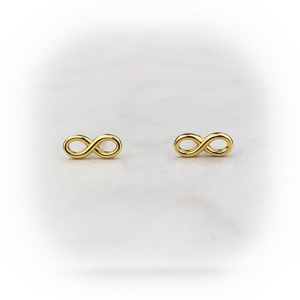 Gold Infinity Earrings