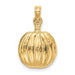 Enameled Jack-O-Lantern Charm in Gold