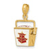 Enameled Chinese Takeout Charm in Gold