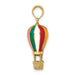 Enameled Hot Air Balloon Charm in Gold
