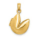 Fortune Cookie Charm in Gold