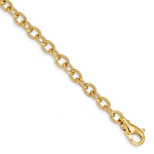 Small Classic Cable Charm Bracelet in Gold