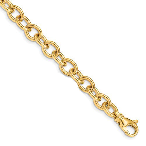 Classic Cable Charm Bracelet in Gold