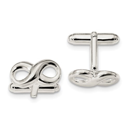 Infinity Cufflinks in Sterling Silver