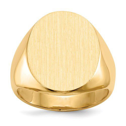 Oval Signet Ring in Gold - Large