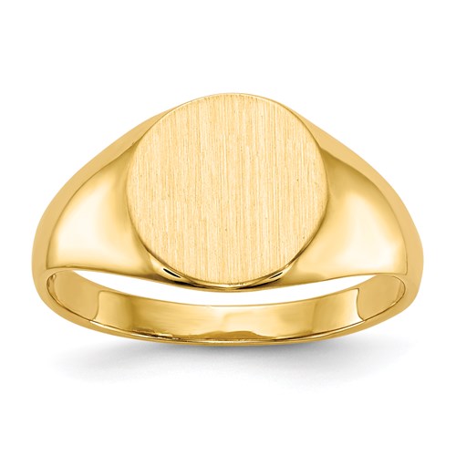 Round Signet Ring in Gold - Extra Small