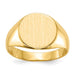 Round Signet Ring in Gold - Small