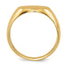 Round Signet Ring in Gold - Medium