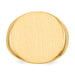 Round Signet Ring in Gold - Extra Large
