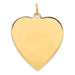 Engravable Heart Disc Charm in Gold