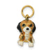 Enameled Beagle Charm in Gold
