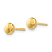 Gold Flat Button Earrings